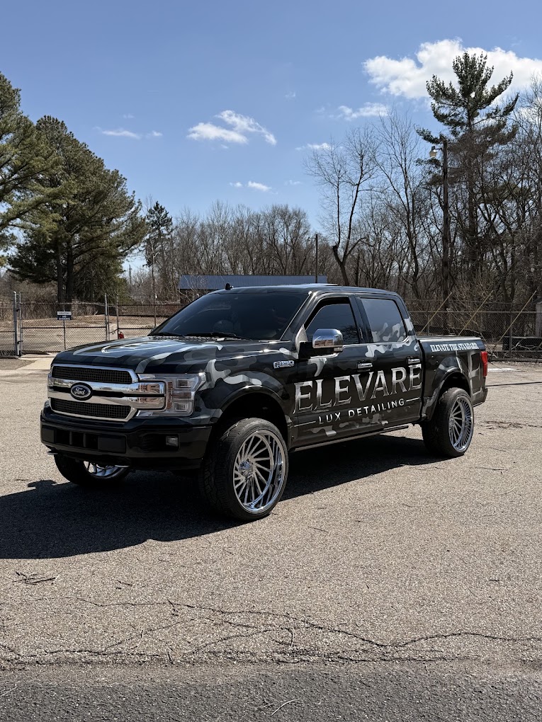 Paint being machine polished during correction by Elevare Lux Detailing